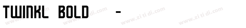 Twinkl bold 粗体字体转换